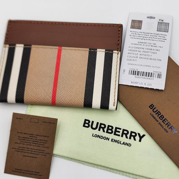 BURBERRY UNISEX CARD HOLDER - Picture 1 of 6